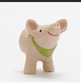 Cartoon 3D bust animal refrigerator stick magnet stick resin handicraft: pig