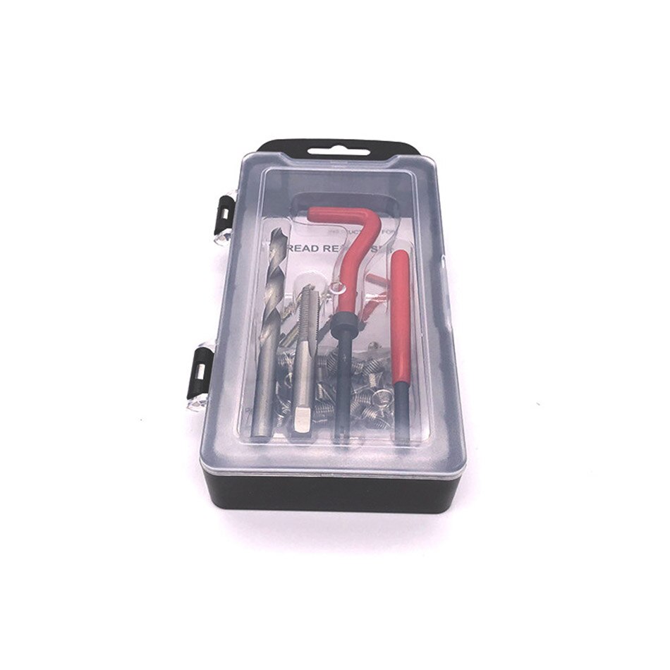 25pcs Metric Thread Repair Kit Screw Thread Inserts For Restoring Damaged Threads Repair Tools Wrench Twist Drill Bit Kit