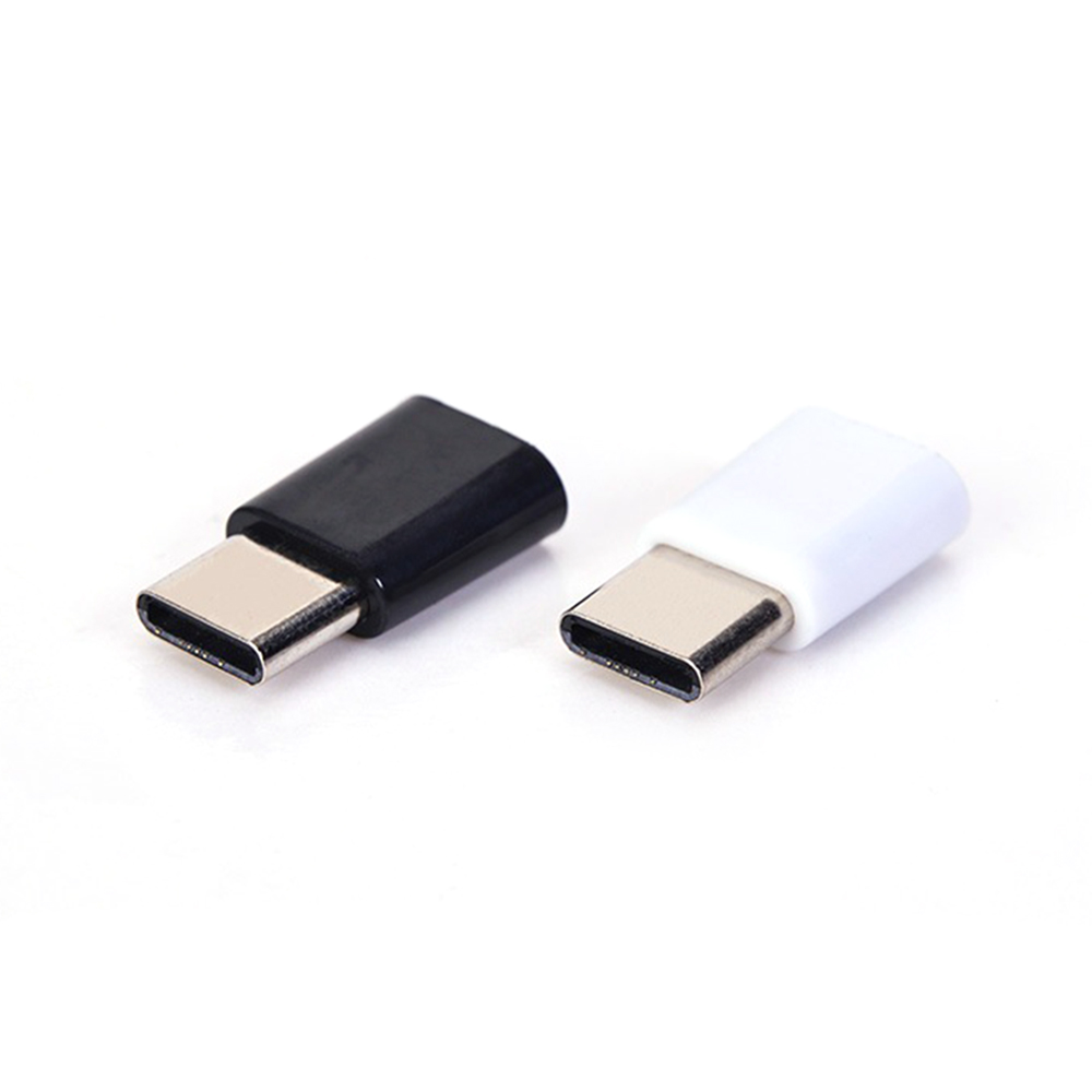 Smarttelefontype-c til mikro usb-adapter for android mobil mini type-c jack usb c-kontakter otg converter: 2pc