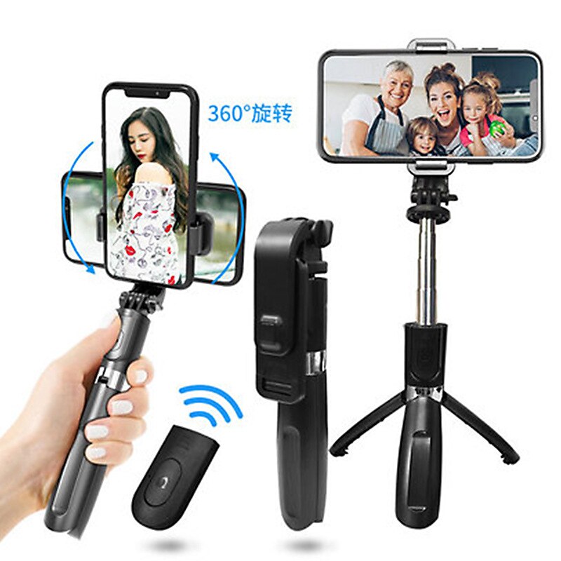 Grensoverschrijdende L02 Bluetooth Selfie Stick Multi-Functionele Statief Een Stuk Afstandsbediening Live Fotoshoot houder Gen