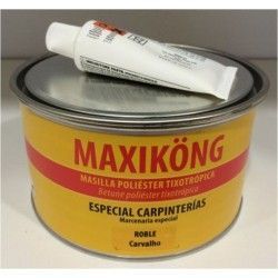 Masilla Poliester Tixotropica 1Kg Blanca + Activador 35Gr