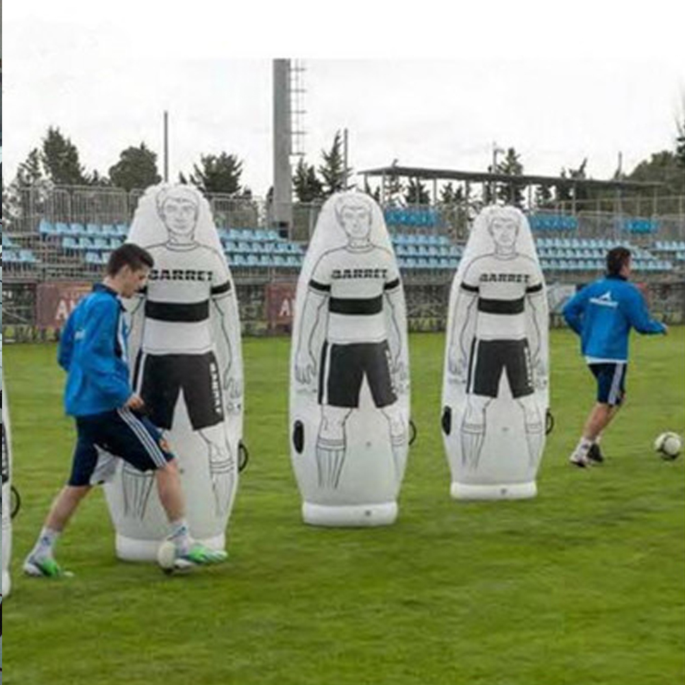 Attrezzatura di penalità adulta dei bambini del manichino fittizio di calcio dell&#39;aria del bicchiere del portiere di addestramento di calcio gonfiabile del PVC di 175cm