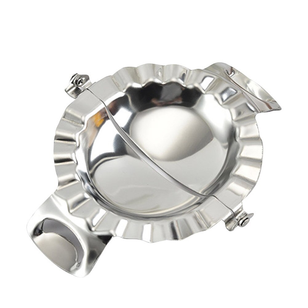 Manual Dumpling Maker Artifact Stainless Steel Dumpling Ravioli Wrapper Making Mold Kitchen DIY Cooking Pastry Jiaozi Gadget: 	B