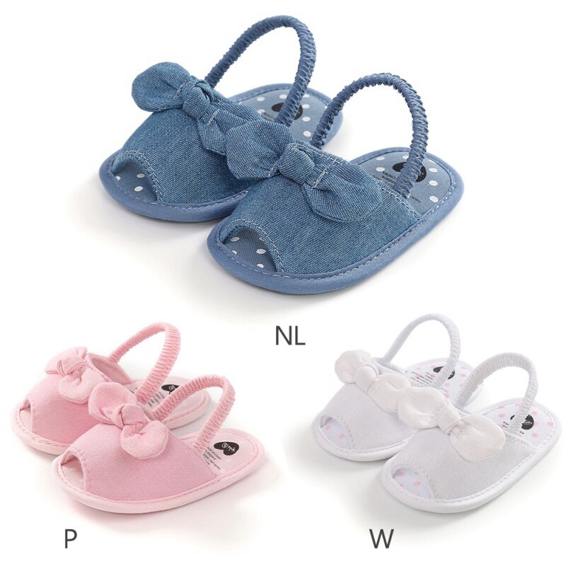 Sommer Baby Mädchen Atmungsaktive Anti-Unterhose Schuhe Schmetterling-knoten aufbringen Sandalen Kleinkind Weiche Sohlen Erste Wanderer Schuhe12