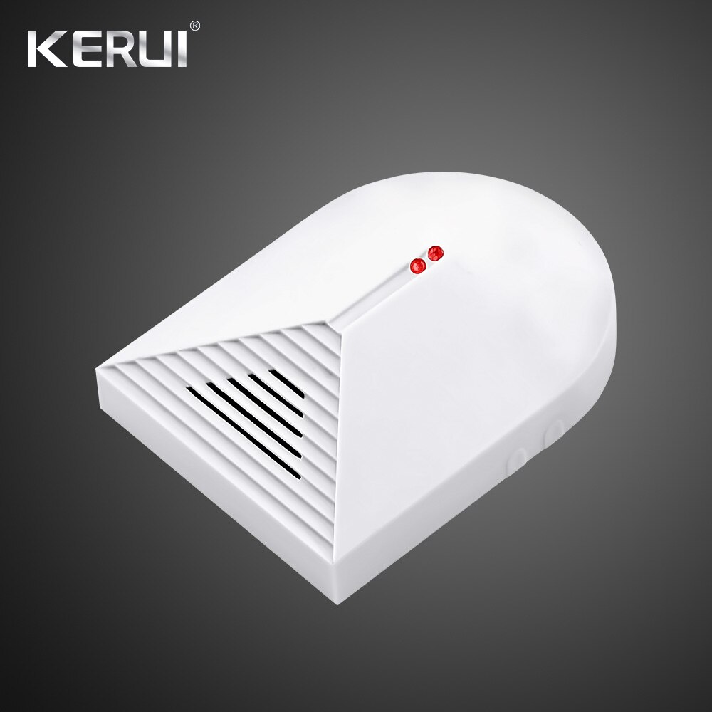 Wireless Glass Break Detector Sensor for Home Burglar Security Alarm Adjustable Sensitivity with Power adatper