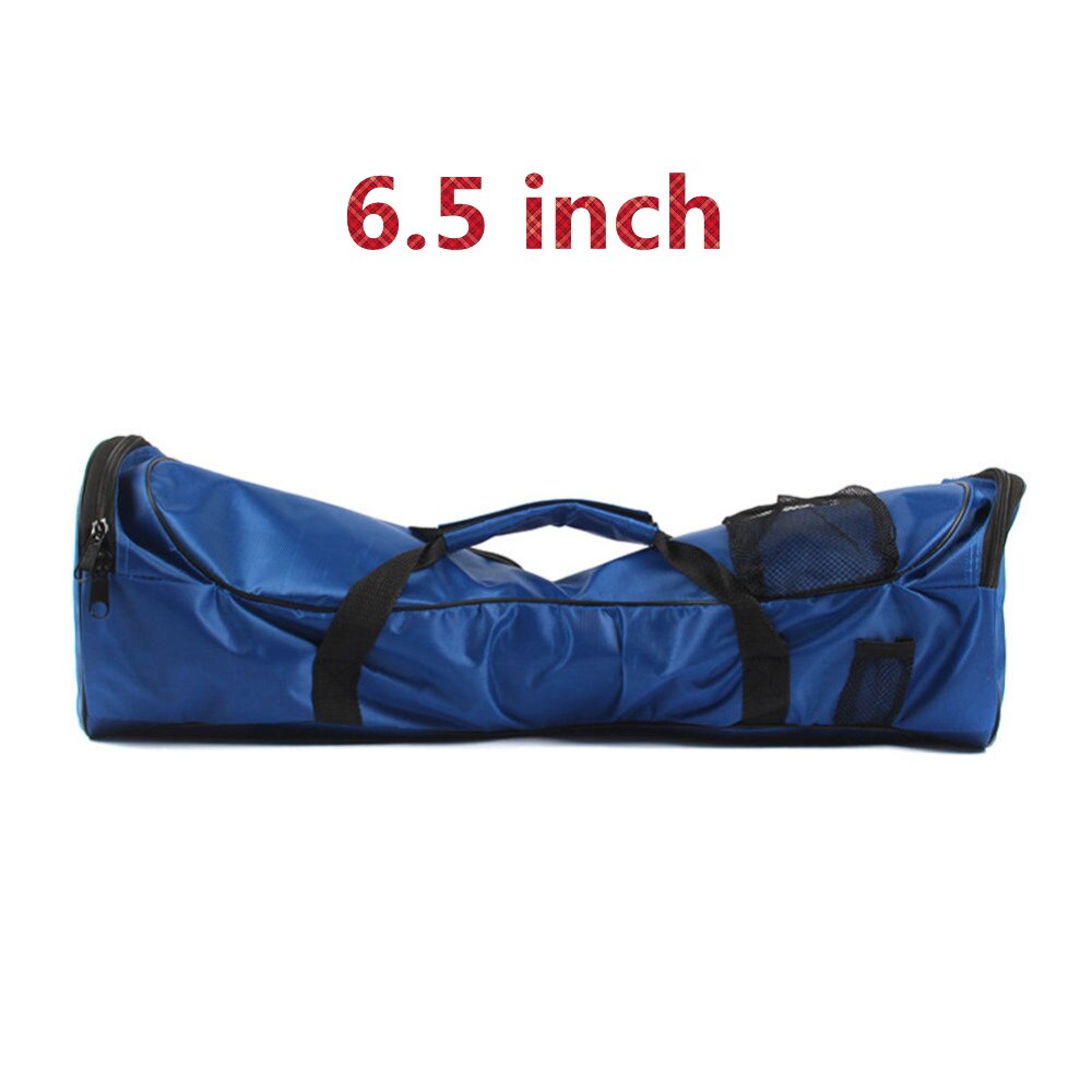 Bærbar hoverboard taske sport håndtasker til selvbalancerende elektriske scootere bære taske 6.5/8/10 tommer. blå / sort: Hvid