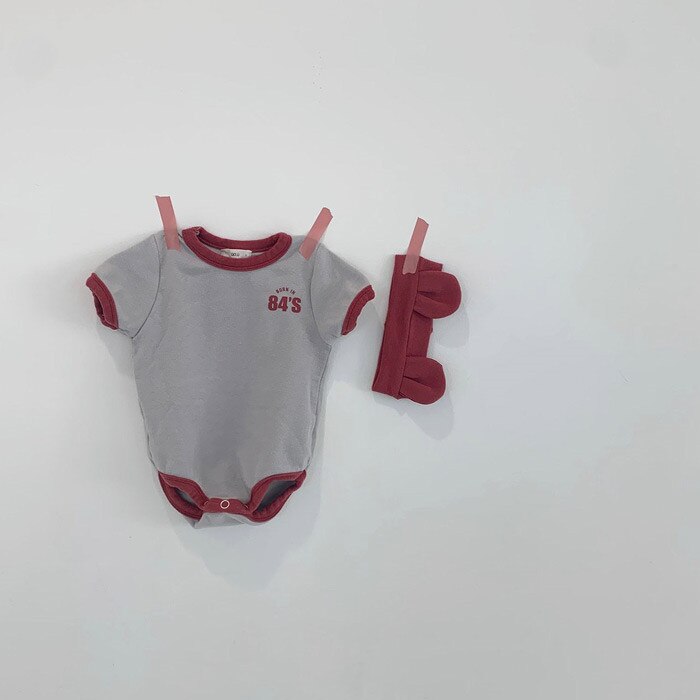 Neugeborenen Bodys Kleinkinder freundlicher Kleidung Nette Kleinkind Baby Mädchen Bodysuit freundlicher Junge Kurzarm Gesamt Bär Ohr Stirnband