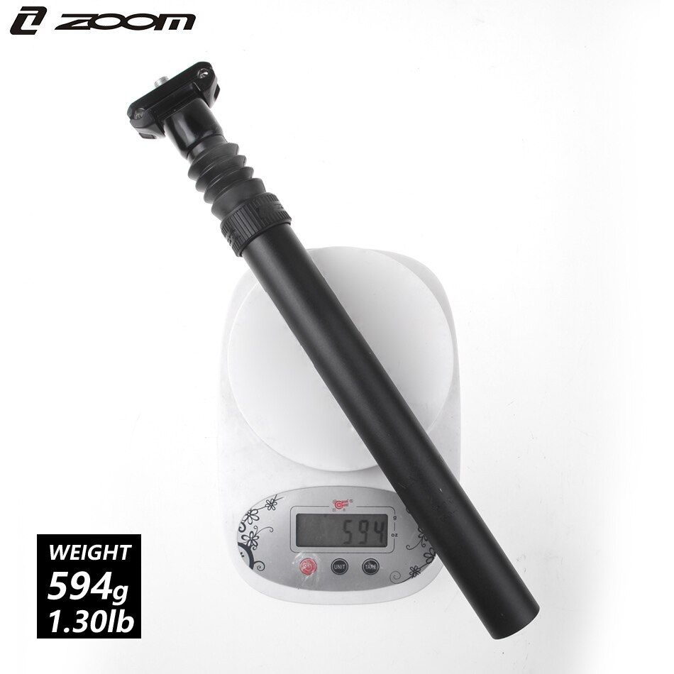 zoom fjæringe setepinne 27.2/31.6mm mtb landeveissykkel setepinne aluminium landeveissykkel damesykkel salrør sykkeldeler demper setepinne: C372-30.9mm svarte