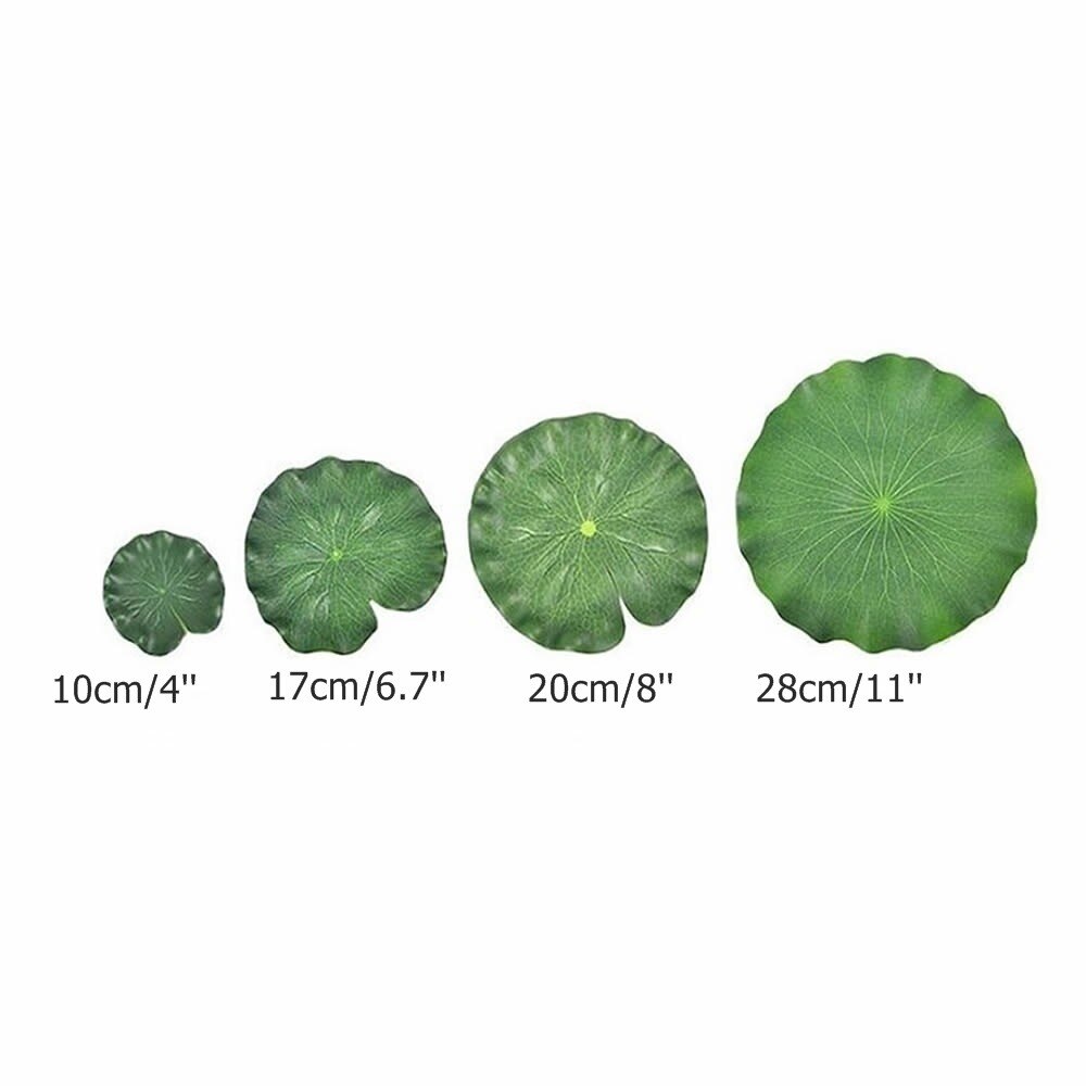 5 Pieces Artificial Floating Foam Lotus Leaves Lily Pads Foliage for Pond Pool Aquarium Decoration Decorative Flowers & Wreath