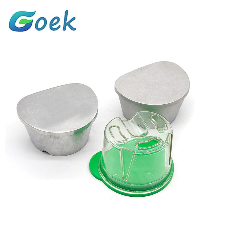 2 Stuks Tandheelkundige Agar Box Aluminium/Plastic Prothese Dupliceren Kolven Model Doos Tandheelkundige Benodigdheden Plastic Kolf Laboratorium Materiaal