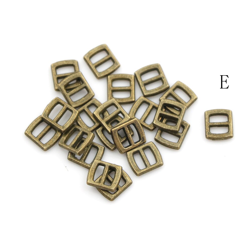 Najnowszy 10 sztuk mini tri-poślizg 3 mm ultra-małe klamry pasa ubranka dla lalki przyciski klamerka robić butów lalki blyth akcesoria robić odzieży: E