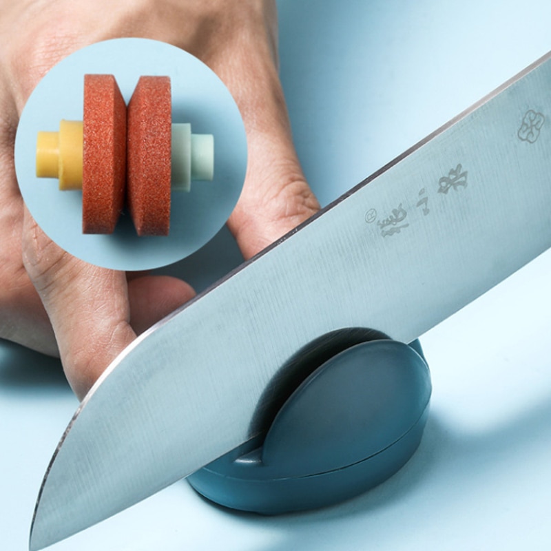 Keuken huishoudelijke slijper keukenmes lemmet multifunctionele slijpsteen schattige vorm multifunctionele slijpsteen