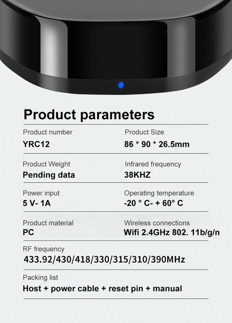 Smart Home Slimme universele afstandsbediening - Wifi - Infrarood