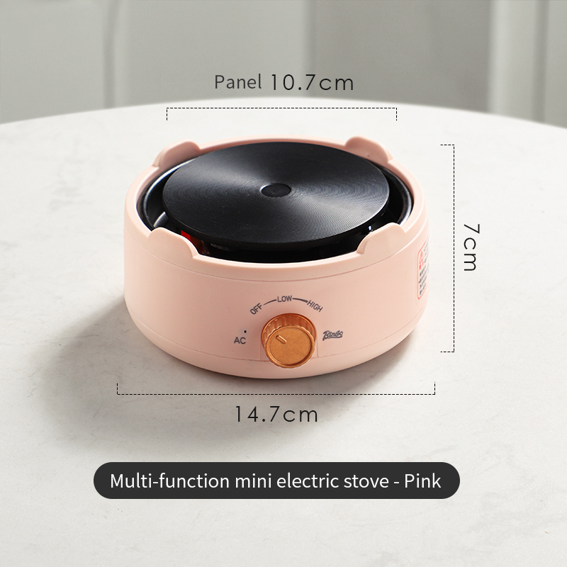 BINCOO 220V Electric Mini Coffee Heater Milk Tea Mocha Heating Stove Plate Multifunctional Cooking Pot Oven Furnace Cooker: black
