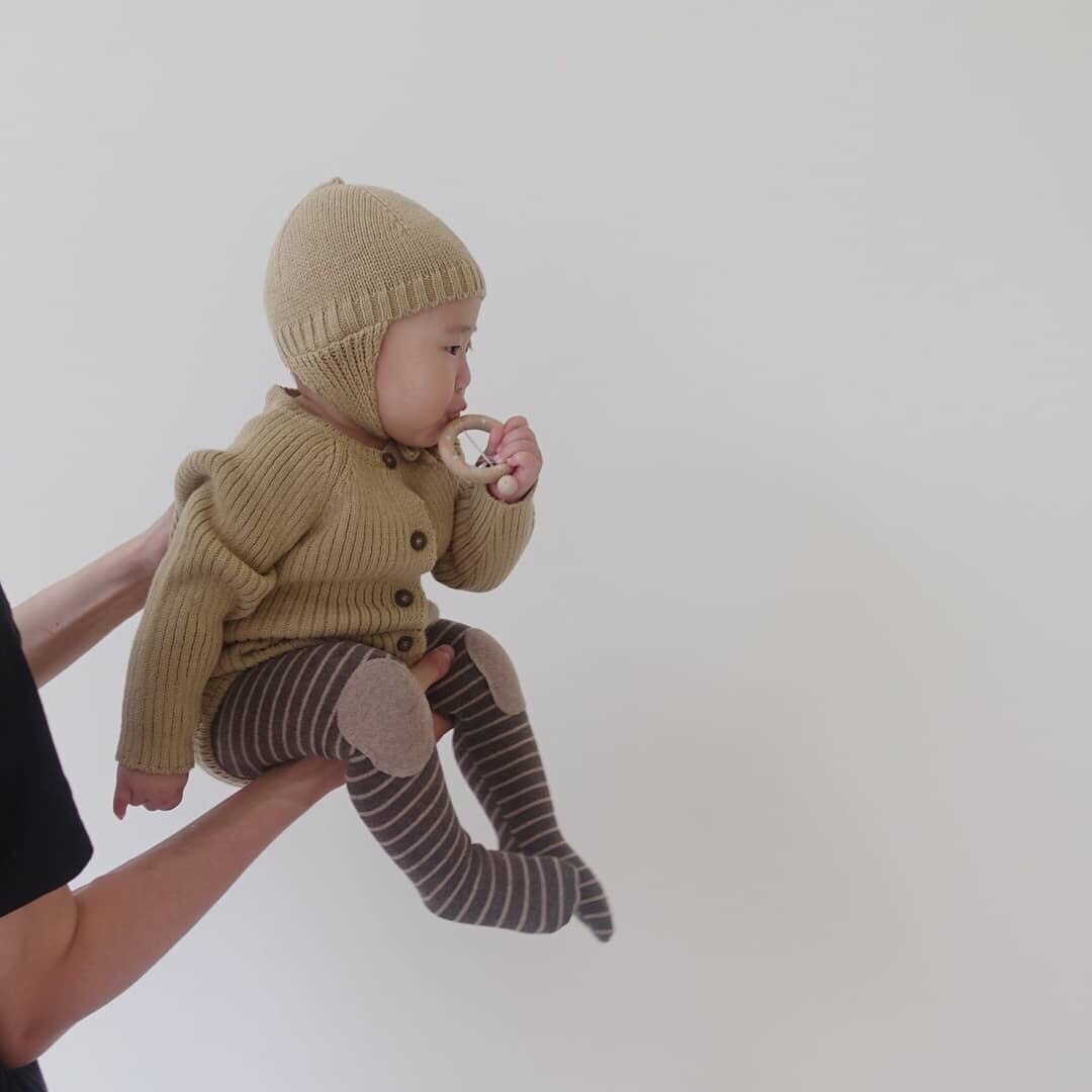 Ins höst vinter baby leggings rand baby leggins byxor baby kläder