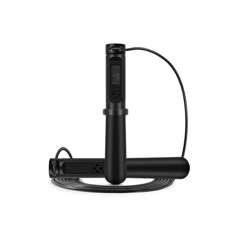 Springtouw fitnessapparatuur fitness gym springtouw training springtouw verstelbare sport gewichtsverlies oefening fitness: Zwart