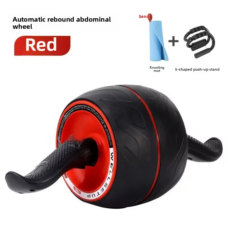 Roda abdominal de salto automático uso doméstico equipamento de treinamento muscular abdominal exercício silencioso perda de peso rolos abdominais nós: Azul