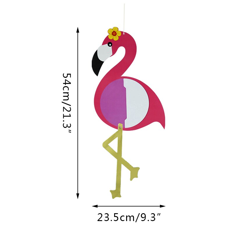 Boule en forme de flamant Rose/Rose rouge, pendentif mural suspendu, guirlandes en papier, décor de fête d&#39;anniversaire et de mariage, 3 pièces