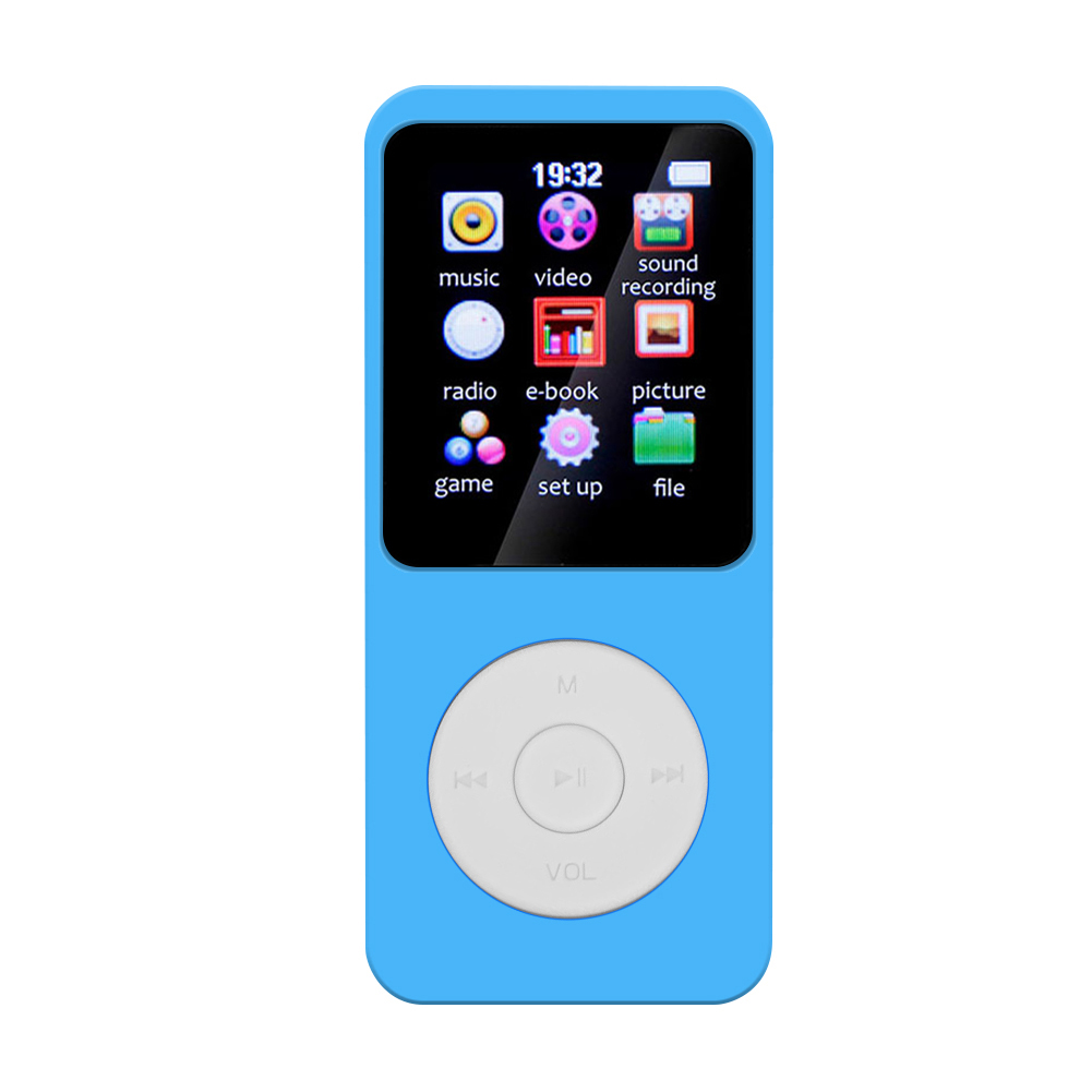 1,8-calowy odtwarzacz MP3 typu C Przenośny odtwarzacz muzyczny Bluetooth 5.0 Obsługa e-booków Nagrywanie sportowe Radio FM dla dzieci Sport: Black