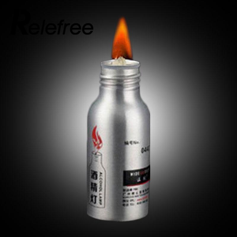 Relefree bærbar holdbar 50ml alkohol lampe laboratorieudstyr varmebrænder brand picnic inkluderer ikke alkohol
