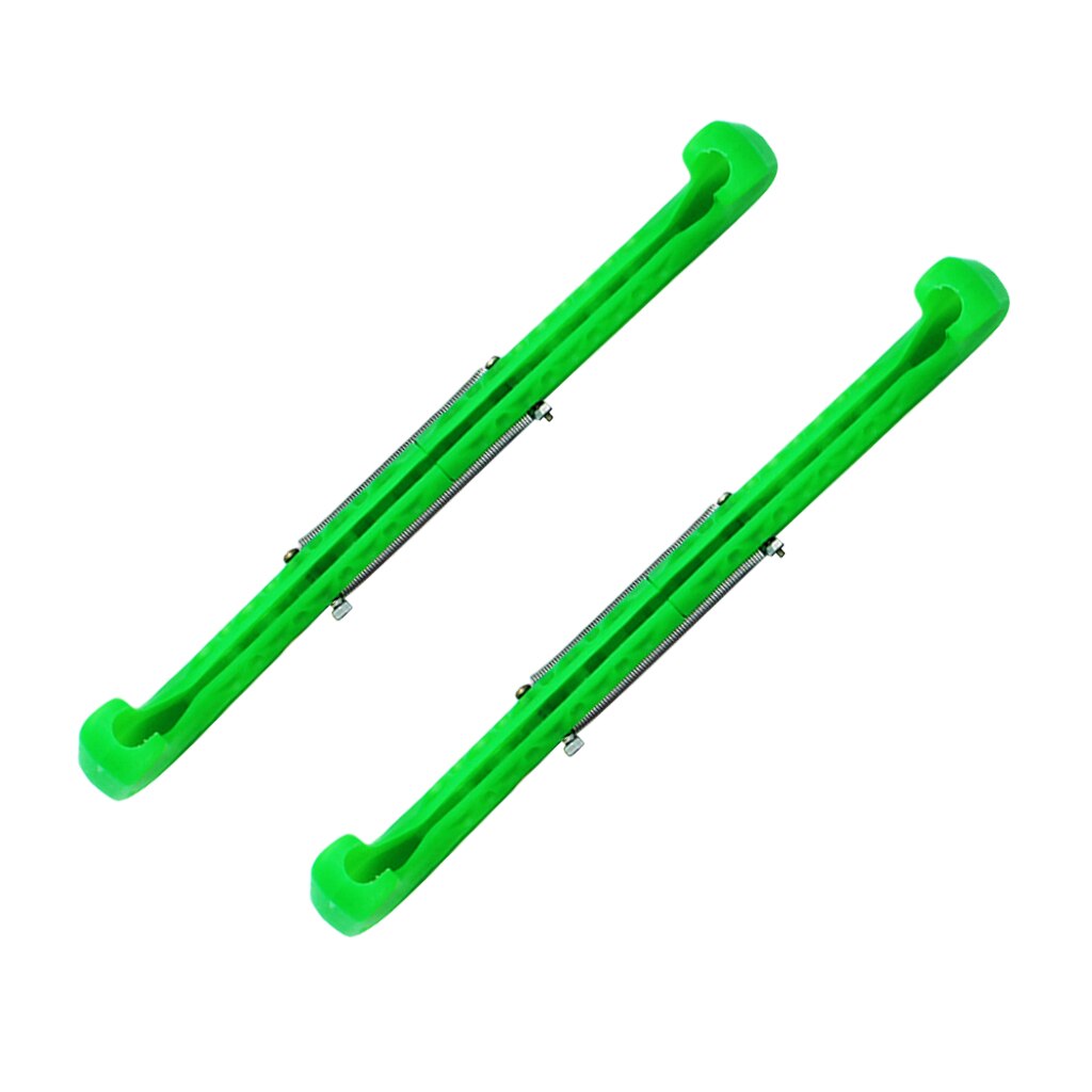 Figuras de patinaje sobre hielo para niños y adultos, accesorios de patines duros, universales: Green