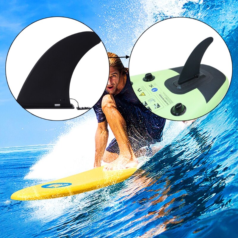 Conjunto de quilhas para prancha de surfe, cores preto e nylon, tipo fivela, para canoa, prancha de surf, aquaplano, xxuf