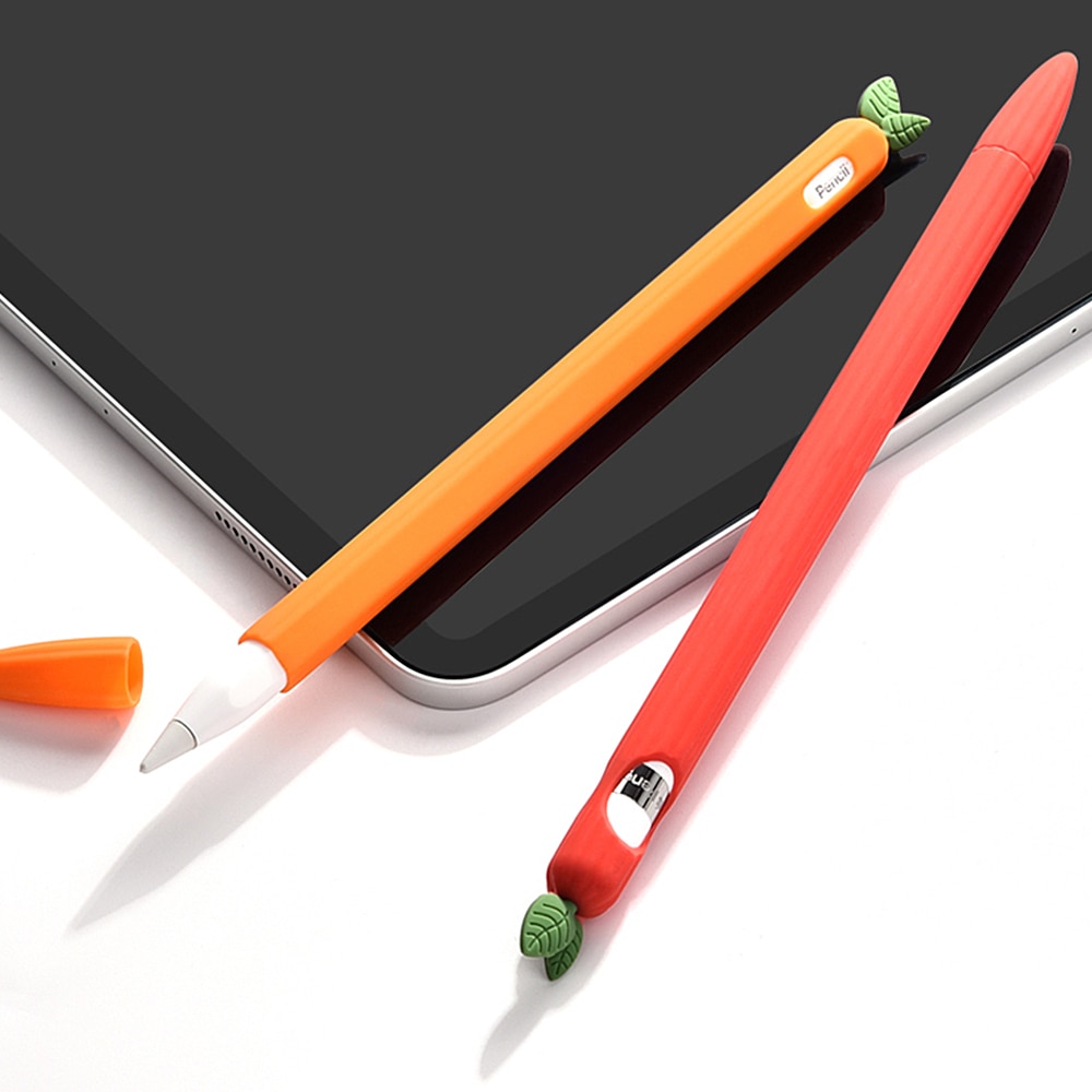 Estuches de silicona para lápices Apple Pencil 1 2, funda protectora para tableta, iPad 2