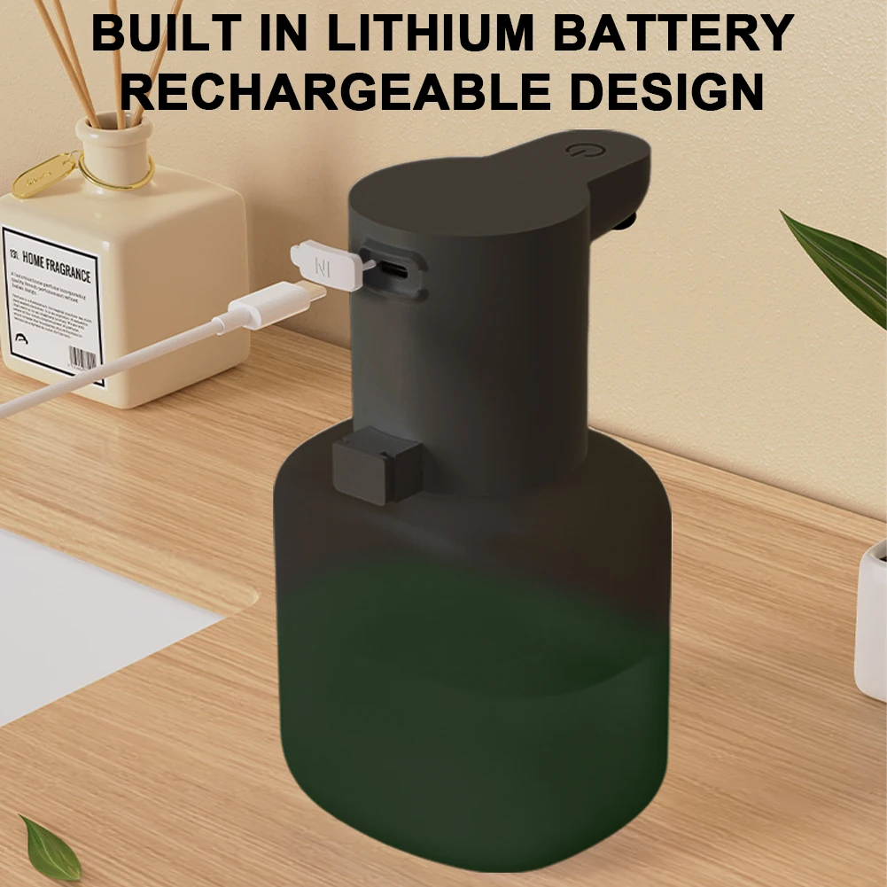 550 ml automatischer Flüssigseifenspender, Infrarot-Sensor, USB, berührungsloser elektrischer Spülmittel-Desinfektionsmittelspender für Küche und Badezimmer