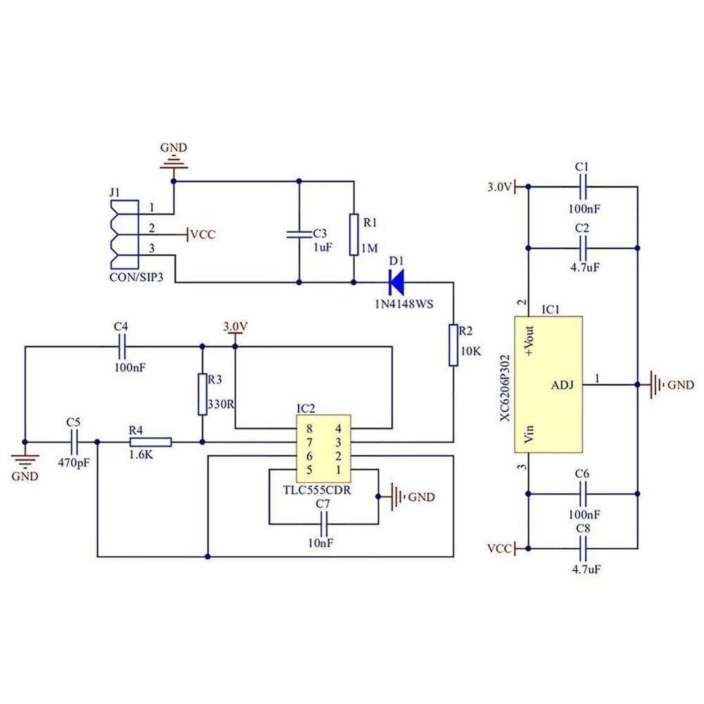 Analoge Capacitieve Bodemvochtsensor V1.2 Corrosiebestendig G9T7 Draad L6U8