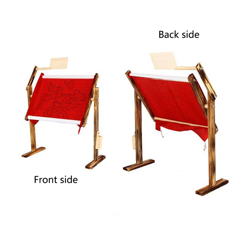 Adjustable Solid Pine Wood Cross Stitch Rack Wooden Shelf Desktop Cross Stitch Embroidery Frame China Cross Stitch Tool