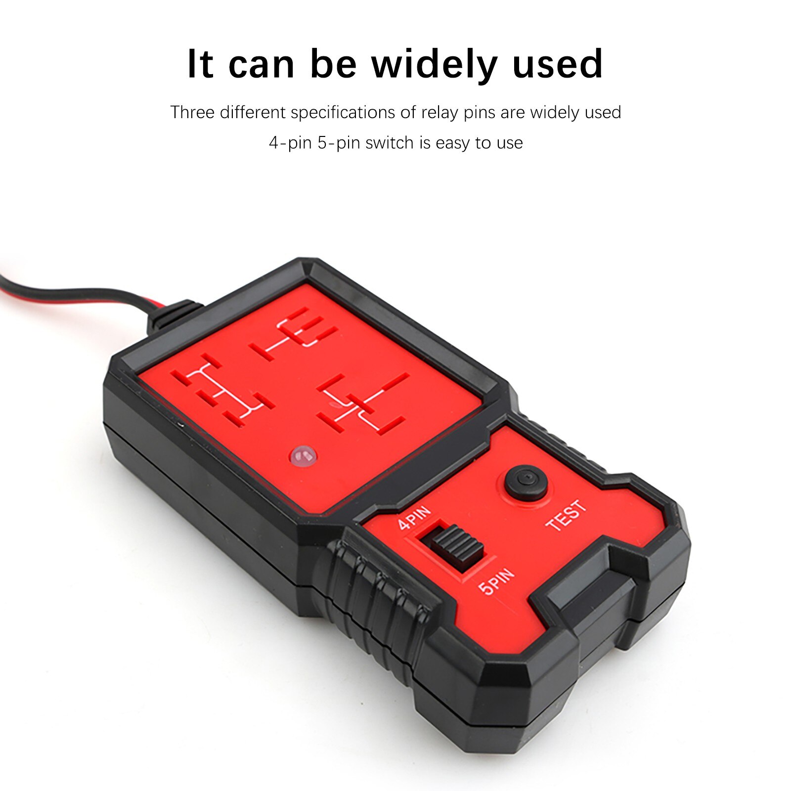 12V Battery Checker Car Battery Load Tester Car Four-pin Five-Pin Relay Tester Universal Electronic Automotive Relay Tester