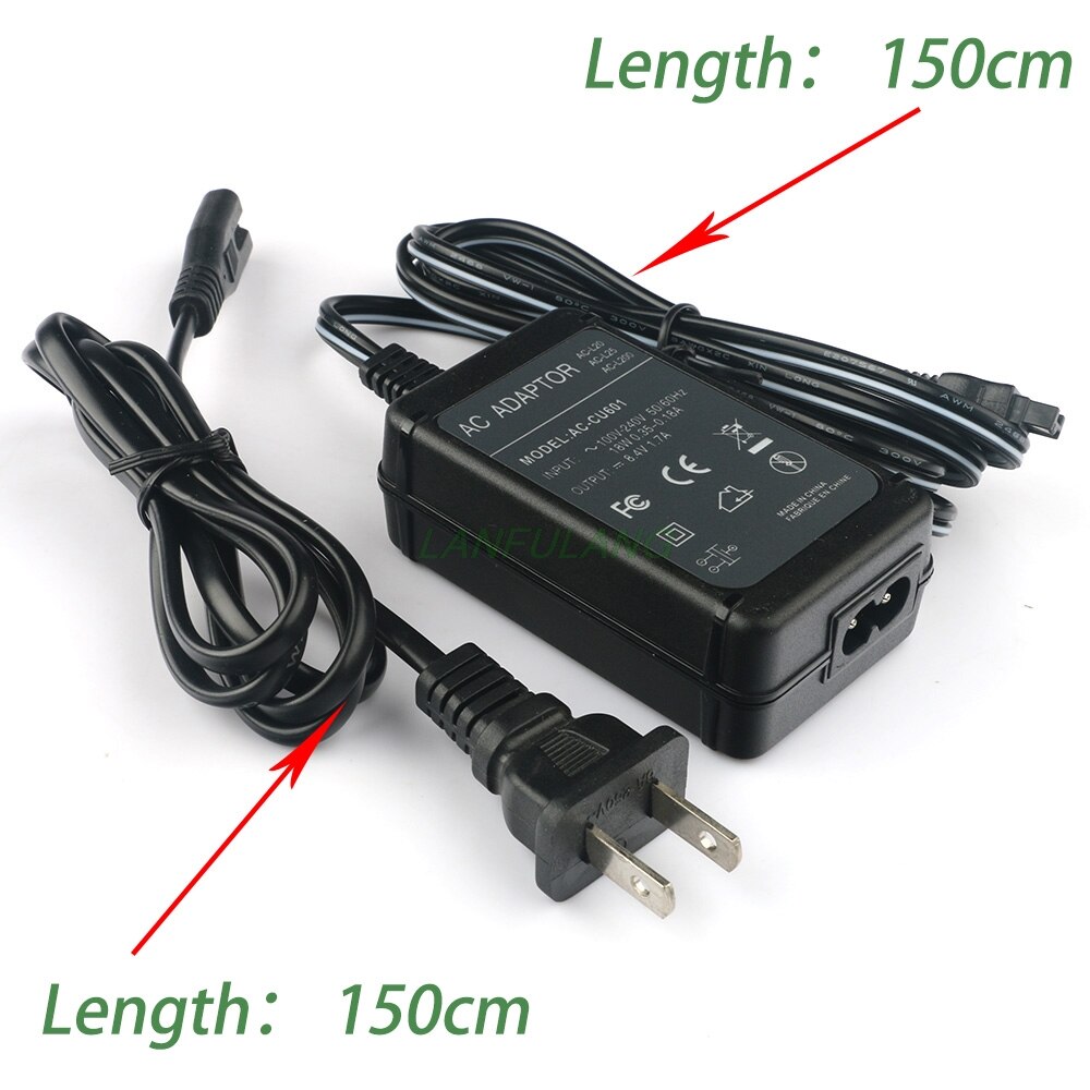 LANFULANG AC-L200 AC Power Adapter/Carregador para Sony DCR-SR52 DCR-SR57 DCR-SR62 DCR-SR65 DCR-SR72 DCR-SR82 DCR-SX40 DCR-SX43
