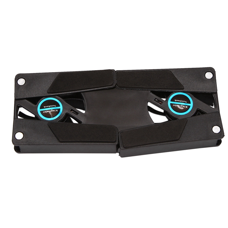 2X Laptop Cooling Pad,Dual Fan For Laptop Cooling,USB Folding Laptop Cooler Pad,Notebook Fan For Students &amp; Business Man