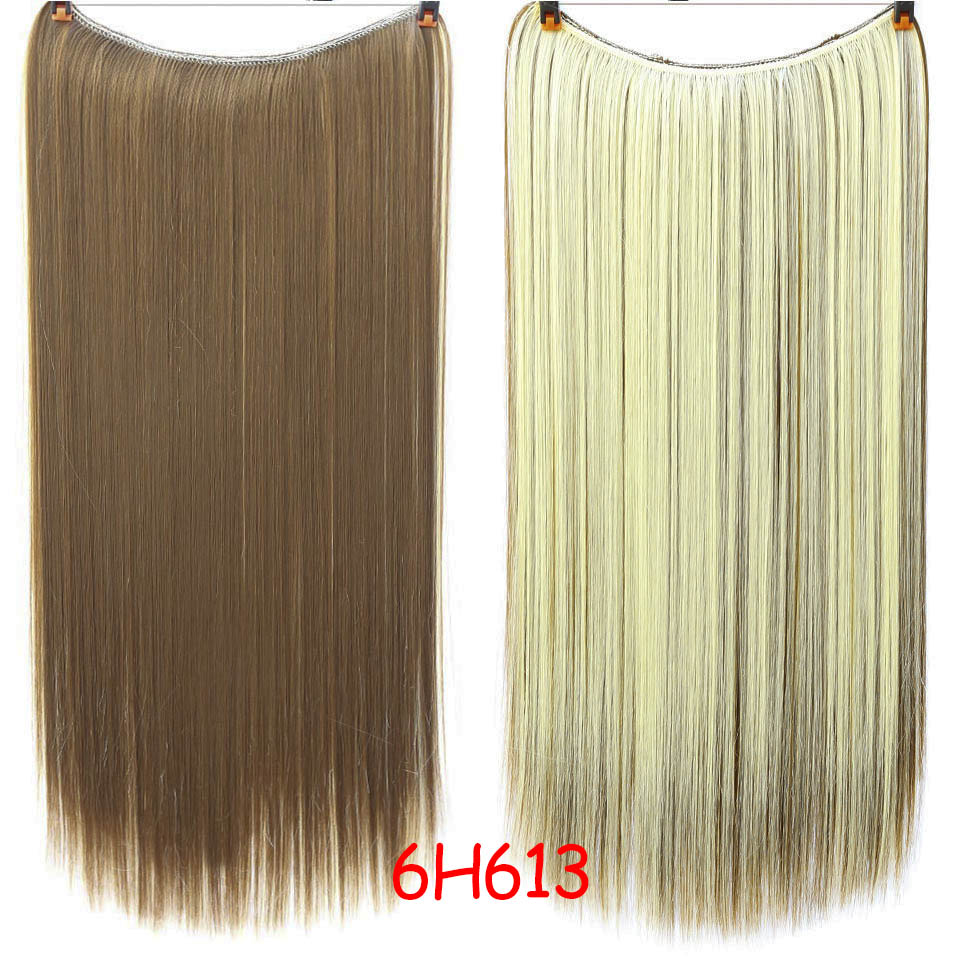 Extensiones de pelo Natural liso WERD, extensiones de pelo Artificial de fibra química de alta temperatura, pelo grande ondulado: T1B / 4 / 30