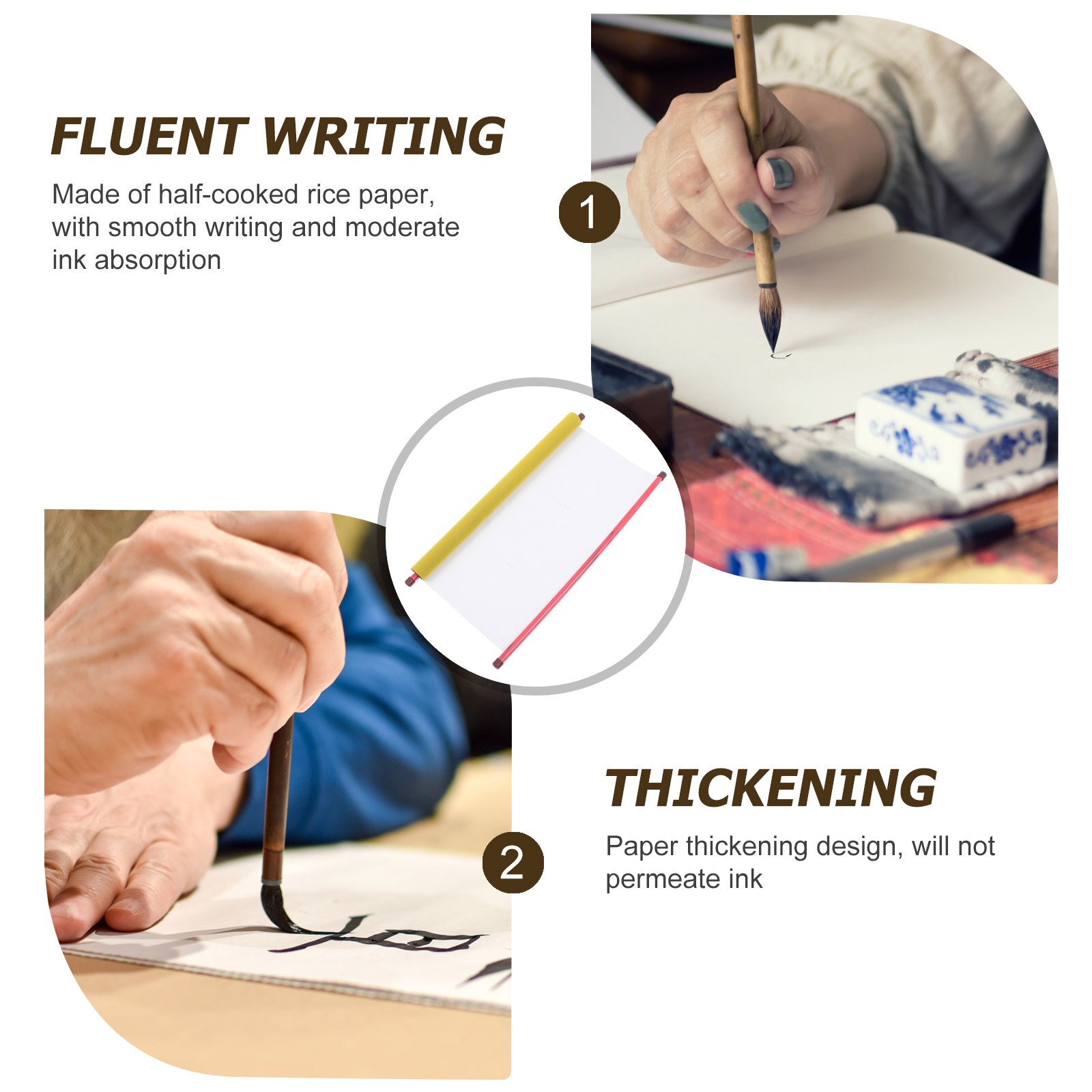 2 Stuks Chinese Water Schrijven Doek Kalligrafie Praktijk Pen Kalligrafie Rollen
