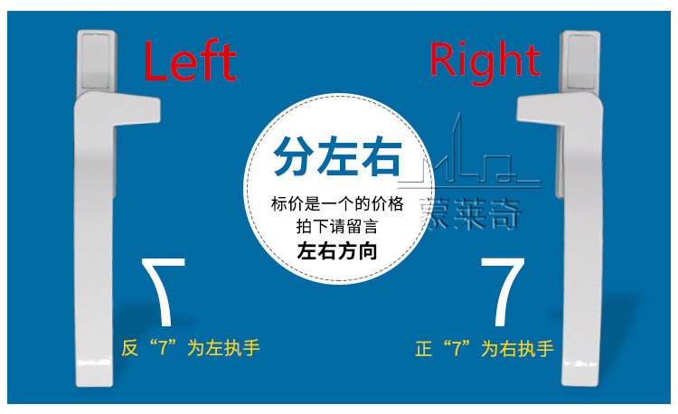 White Replacement UPVC Window Handles Right/ Hand Zinc Alloy Window Hardware Door Handle