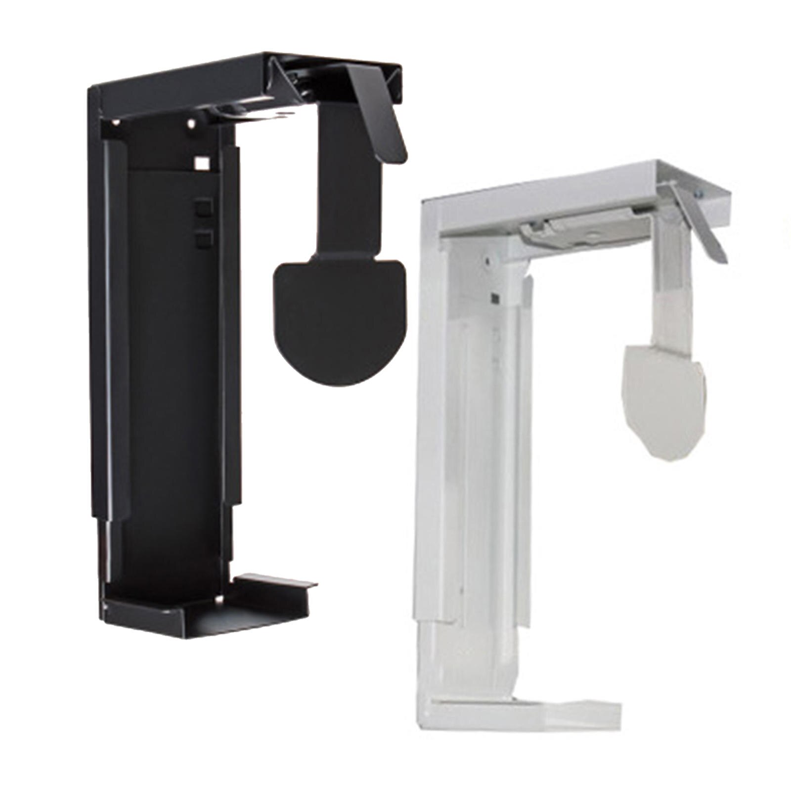 Support universel de boîtier PC, fer de bureau suspendu sous le bureau, boîte de châssis, support d&#39;étagère fixe pour moulage d&#39;ordinateurs