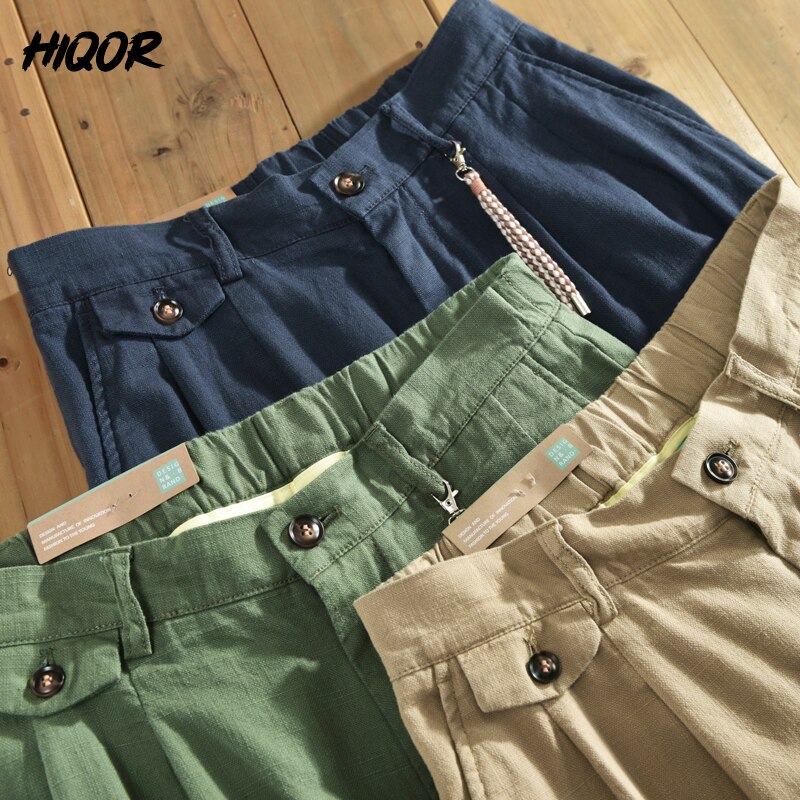 Hiqor roupas masculinas japão estilo casual calças 2022 novo cônico calças masculinas lavadas chinos vintage 100% algodão tamanho M-3XL