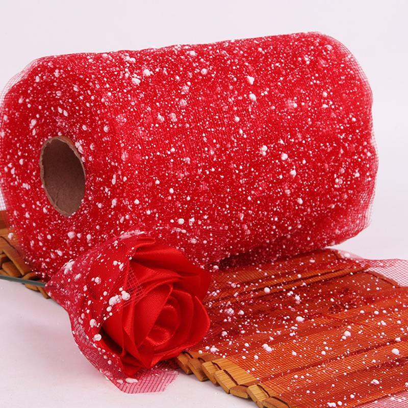 Malla de gasa de puntos de nieve utilizada para decoración de bodas, embalaje de flores, embalaje de ramo de dibujos animados, materiales hechos a mano DIY 15cm * 15m: Gris claro
