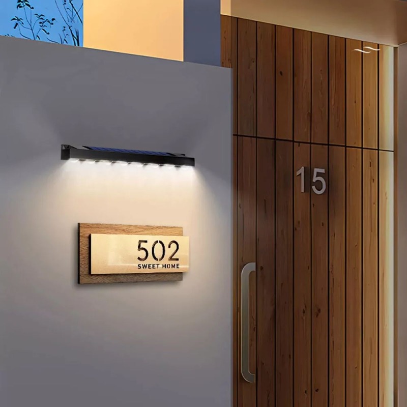 4/8LED wandlamp op zonne-energie Tuinlamp Buiten Waterdicht Balkon Traphek Sfeervolle decoratieve verlichting
