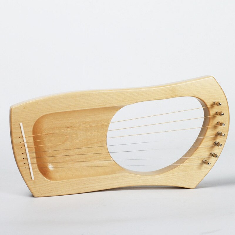 7- strengs tre lyre harpe metall solid tre strengeinstrument orkestermusikkinstrument harpe