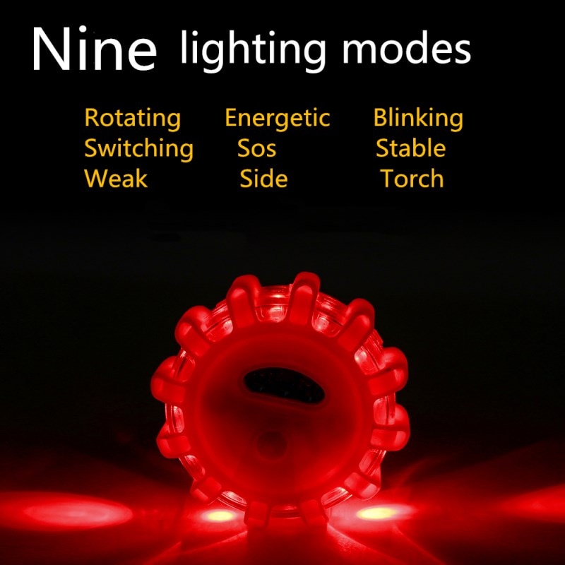 Multifunktions led advarselslys bil gik i stykker nat køre tåge dag advarselslys fjernlys blinkende sos lampe sikkerhedsindikator