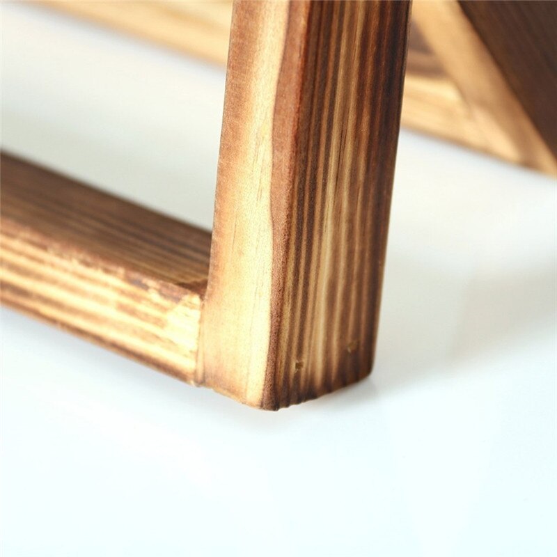 Desktop Glass Planter Bulb Vase with Retro Solid Wooden Stand and Metal Swivel Holder for Hydroponics Plants Home Office Decor