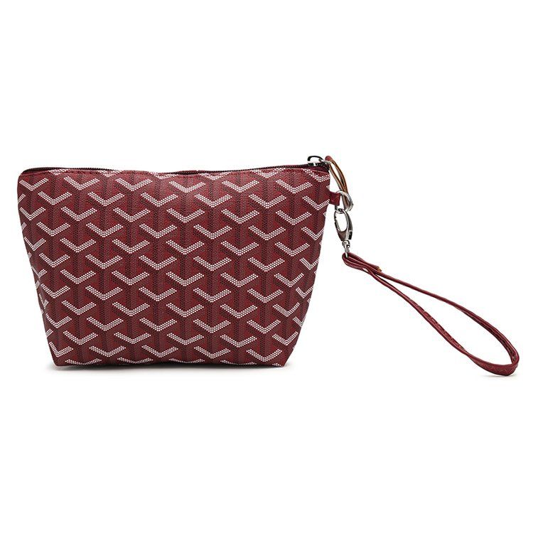 Mode Hoge Capaciteit Vrouwen Make Up Bag Vrouw Travel Organizer Make-Up Tas Toilettas Kit Cosmetische Tas Gevallen: wine