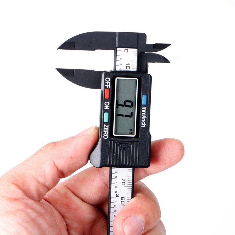 100mm 4 polegada lcd digital eletrônico vernier caliper calibre medida micrômetro novo