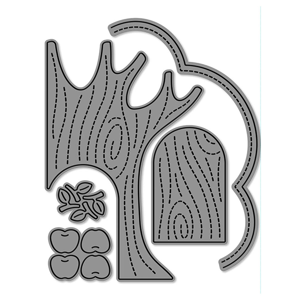 Efterårsblade kantmaler metal hobby skæremaller scrapbooking papir dagbog dekoration manuel håndlavet til prægning: Chokolade