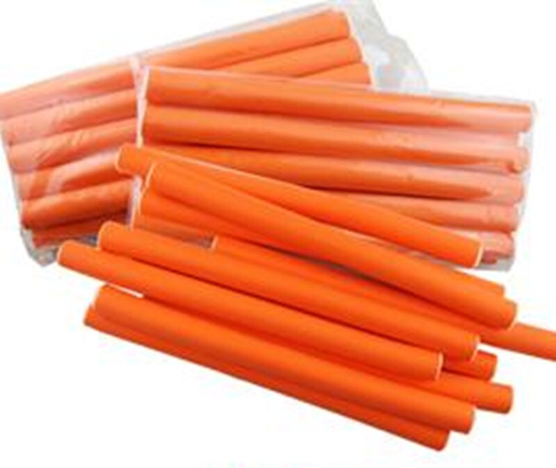 50pcs/lot Curler Makers Soft foam hair rollers bendy hair sticks random colors Twist Curls DIY Styling Hair Bendy Curly Roller