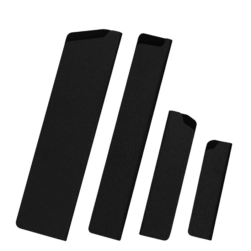 Black ABS Velvet Knife Blade Protector Set Universal Anti-fall Knife Covers Stainless Steel Kitchen Cooking Knives Cutlery Tools