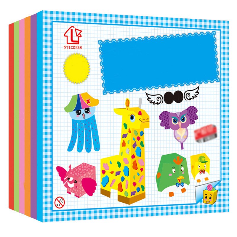 Diy Handgemaakte Model Kids Handcraft Drie-Dimensionale Puzzel Kinderen Creatieve Briefpapier Kleurrijke Origami Educatief Speelgoed