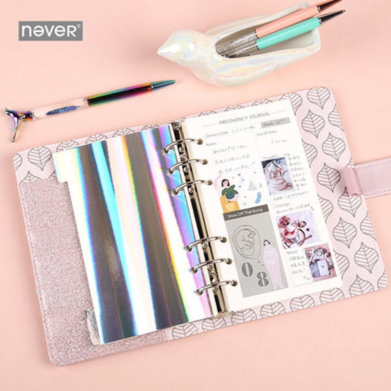 Never A6 Planner Refill For Filofax Notebook 6 Hole Loose Leaf Inner Diary Monthly Weekly Planner Schedule Book